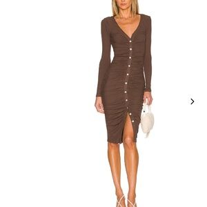 superdown Chocolate Button-down Dress - NWT - Small